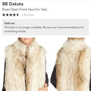 Bb Dakota faux fur vest